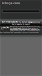 Mobile Screenshot of lebags.com