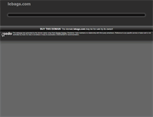Tablet Screenshot of lebags.com